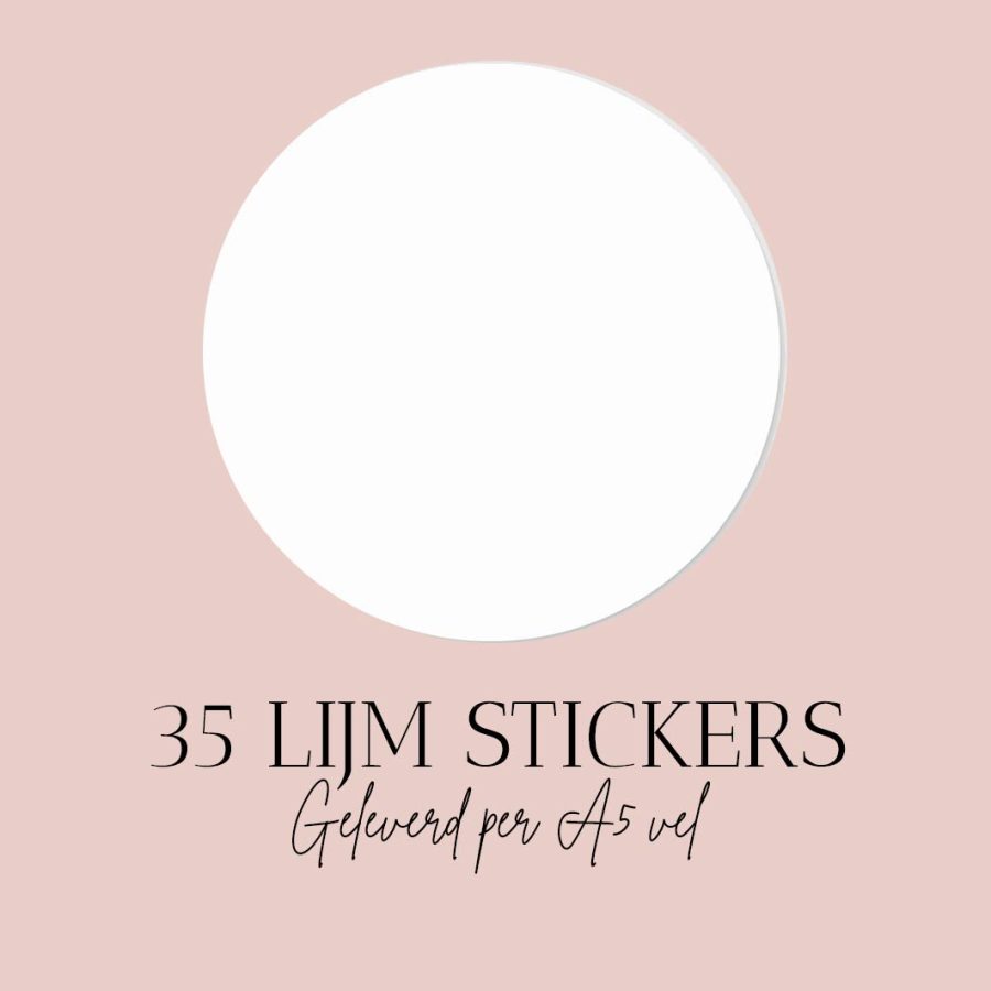 Lijm stickers voor wimperextensions lijm van Luxury Lashes (Per 35 stuks)